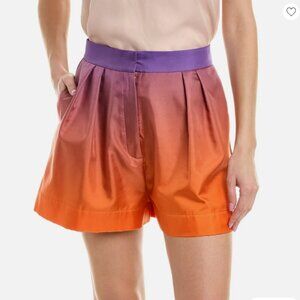 🙏🏻🤩👍🏻 up to 50% off: Oscar de la Renta Pleated Twill Silk Short NWOT